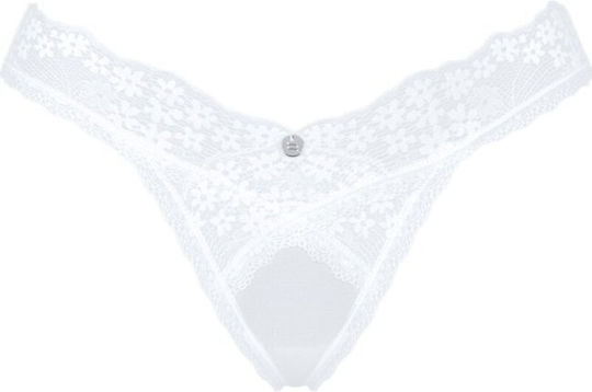 Obsessive Heavenlly Γυναικείο Sexy String με Δαντέλα Λευκό