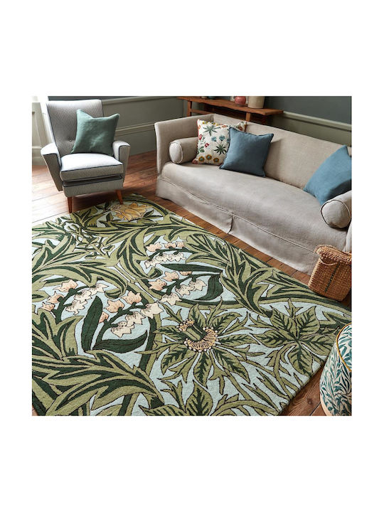 Morris & Co Bluebell Covor Rectangular Frunzuliță Arbour Green