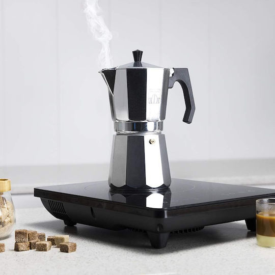 Cecotec Mokclassic Elektrischer Espressokocher für den Herd 3 Tassen Edelstahl Braun