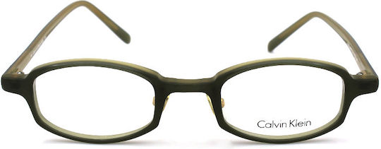 Calvin Klein Children's Plastic Eyeglass Frame Green CK633S 037