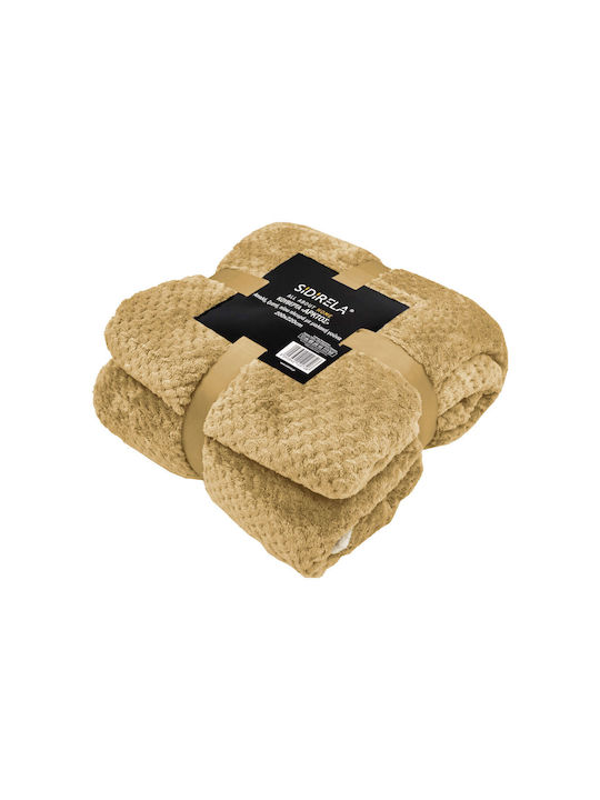 Sidirela Άρκτος Κουβέρτα Sherpa Μονή 160x220εκ. Μπεζ