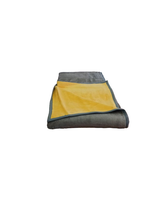 Manterol Casa Pătură Bambu Spania Catifea Simplă 160x240 cm Croit/Gri