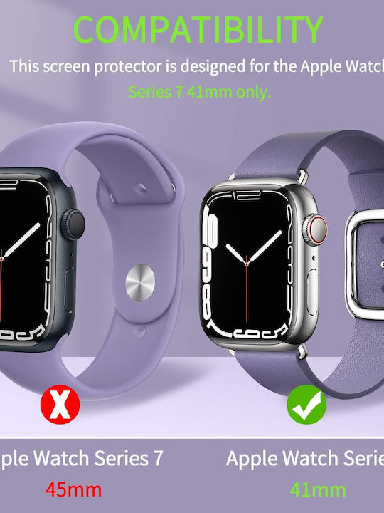 Tempered Glass for the Apple Watch Series 7 1pcs B09HH28GKM