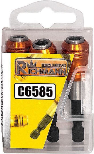 Richmann Magnetic Căpăcel Hexagonal cu Patrat de Prindere 1/4" Diametru 1/4" / 60 1buc