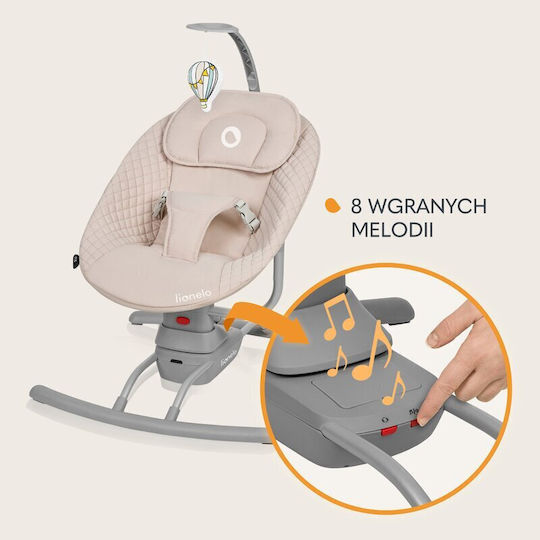 Lionelo Electric Relax pentru Bebeluși Rio Bej pentru Copil până la 9kg
