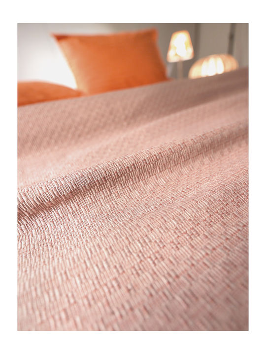 Guy Laroche Pietra Blanket Acrylic Queen 240x250cm. Pink