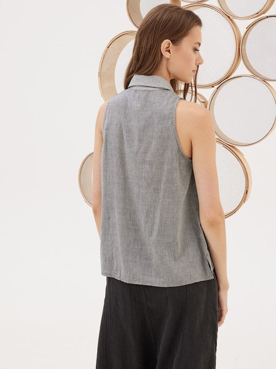 Namaste Damen Bluse Grey