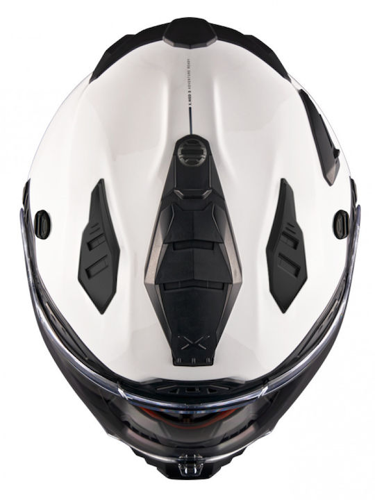 Nexx X.WED 3 Plain White Κράνος Μηχανής On-Off ECE 22.06 / DOT 1790gr με Pinlock και Sunvisor