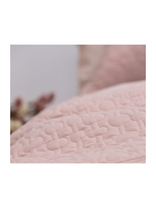 Nef-Nef Homeware Candy Tagesdecke Übergröße Mikrofaser Rose 230x240cm