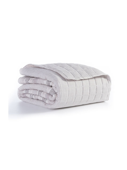 Nef-Nef Homeware Canfield Κουβερλί Ημίδιπλο Microfiber Beige 180x240cm