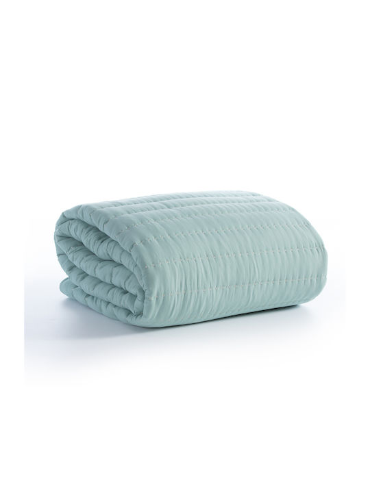 Nef-Nef Homeware Colorfull Κουβερλί Ημίδιπλο Microfiber Aqua 180x240cm