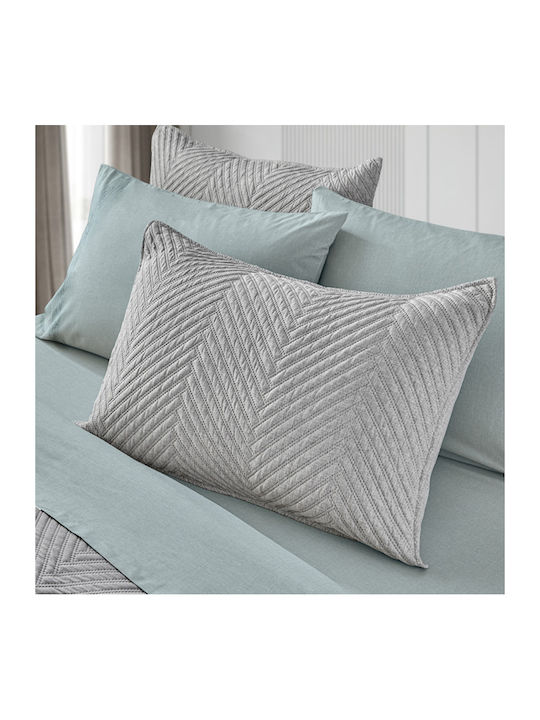 Guy Laroche Bone Σετ Κουβερλί Ημίδιπλο Microfiber Bone Grey 180x240cm 2τμχ