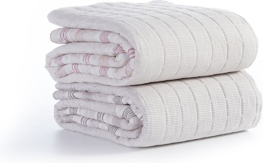 Nef-Nef Homeware Canfield Покривало Полутораспално Микрофибър Сив 180x240см