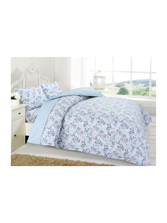 Anna Riska Premium Σετ Κουβερλί Μονό Βαμβακερό Mint 160x240cm 2τμχ