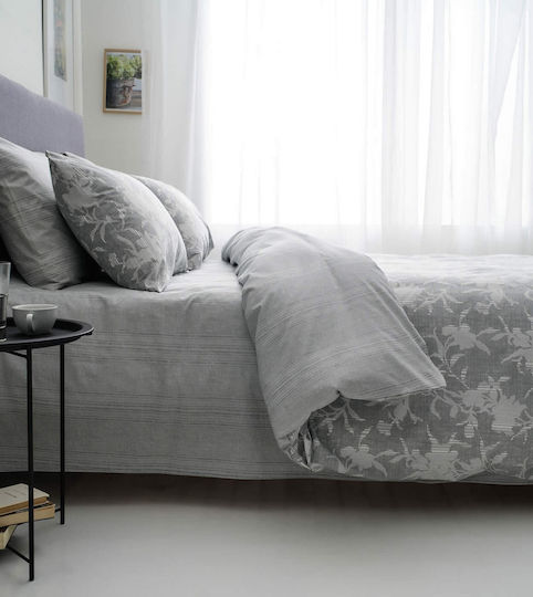 Vesta Home NEFELI-1 Cuvertură Extra-dublu Bumbac Gri 230x260cm