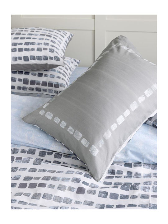 Nima Seymour Coverlet Single Cotton Light Blue 160x240cm