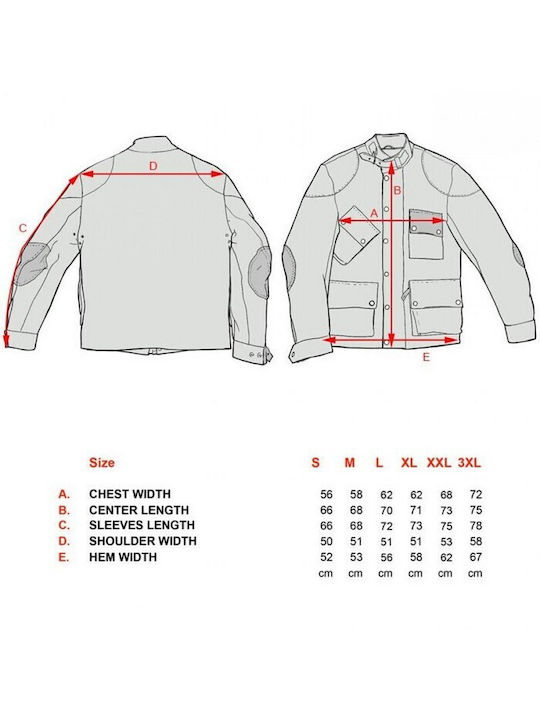 Unit Garage Winter Herren Motorradjacke Wasserdicht Grün
