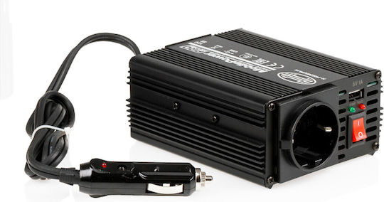 Heyner Invertor Auto 150W pentru Convertirea 12V DC în 230V AC cu 1xUSB