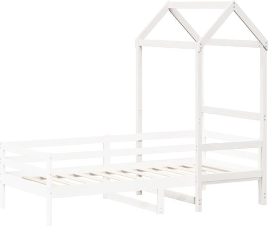 Беседка Легло Бял 118x70x176.5см