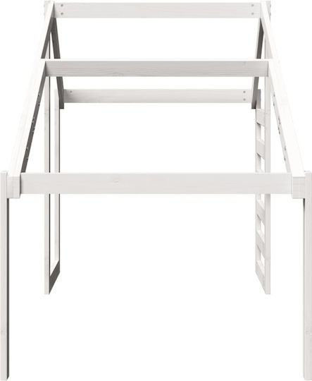 Bettgestell Bett Weiß 198x97x113cm