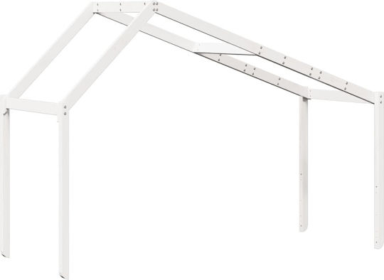 Беседка Легло Бял 203x80.5x142см