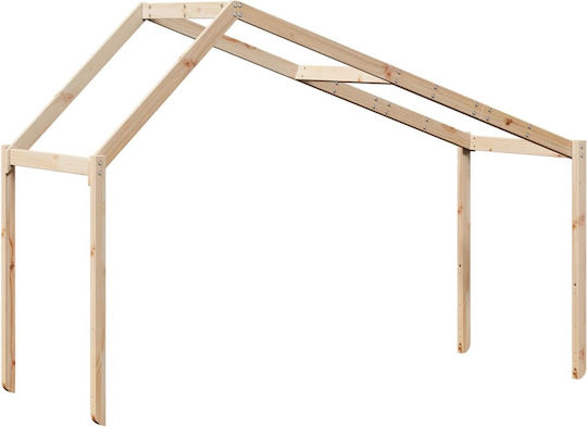 Κιόσκι Κρεβατιού Καφέ 213x85.5x144.5cm