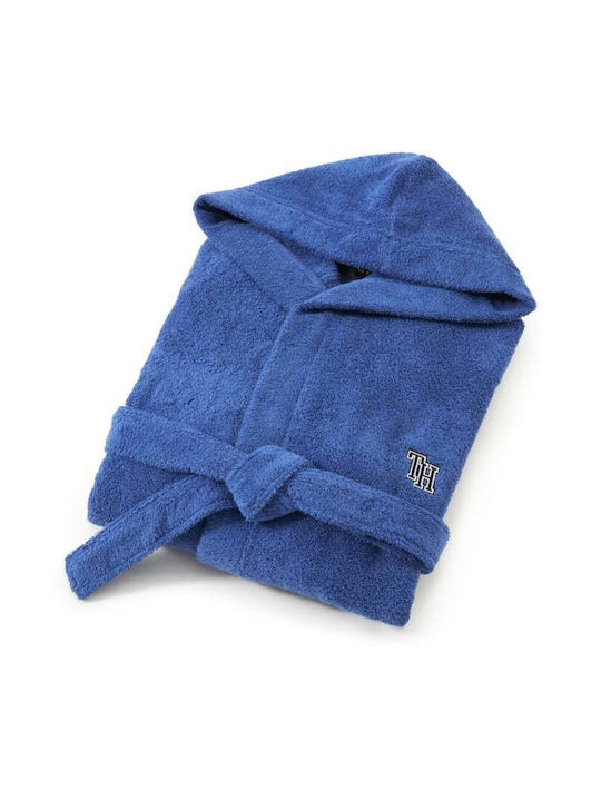 Tommy Hilfiger Initial Μπουρνούζι με Κουκούλα Twilight 400gr/m²