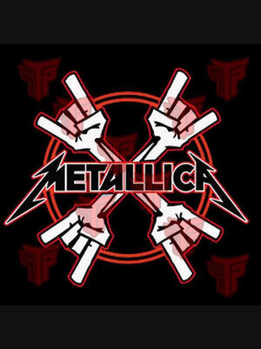 Ανδρικό Μπλουζάκι T-shirt Βαμβακερό Takeposition Metallica Μαύρο 320-7535b-02