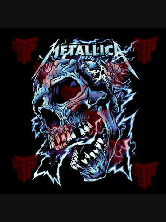 Ανδρικό Μπλουζάκι T-shirt Βαμβακερό Takeposition Metallica Thunder Attack Μαύρο 320-7510b-02