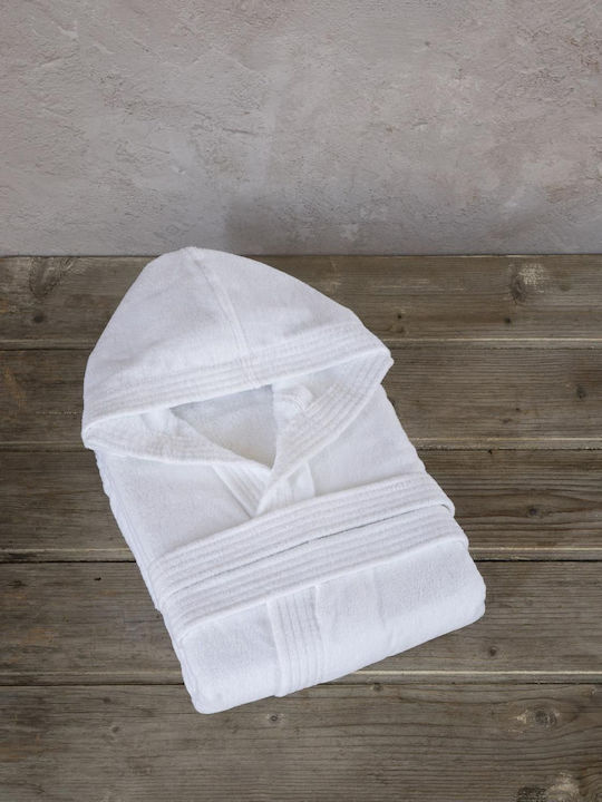 Nima Zen Bathrobe with Hood White 400gr/m²