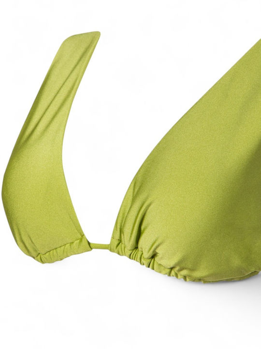 Nikama Triangle Bikini Top Green