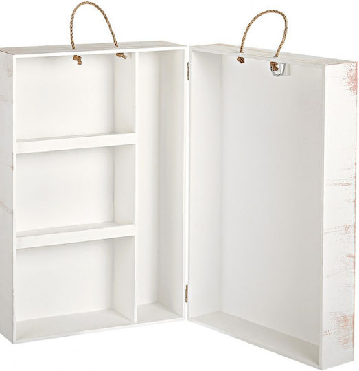 Baptism Cloth Box Wooden Ballerina Wardrobe No103 White