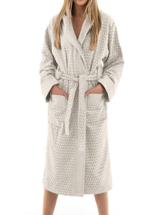 Guy Laroche Tokyo Bathrobe with Hood Perla