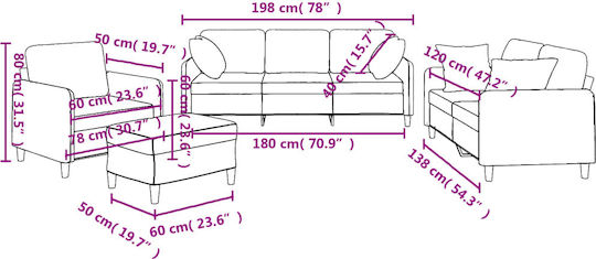 Set de Sufragerie 3 Scaune & 2 Scaune & Fotoliu & Scaun & Taburet