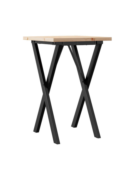 Round Table Dining Room from Solid Wood & Metal Coffee 50x50x75.5cm