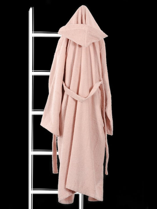 Guy Laroche Daily Old Pink Women's Hooded Bathrobe Pink 1131092116002