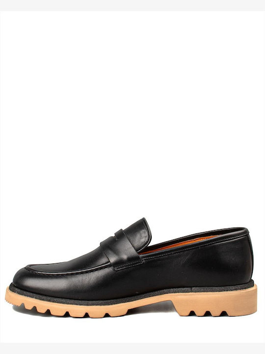Men's Leather Loafers Black