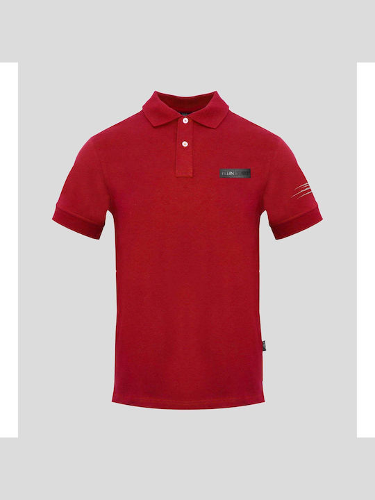 Plein Sport Men's Short Sleeve Blouse Polo Red