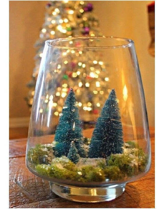 Weihnachtsdekoration Schneebedeckt Baum 20cm Grün