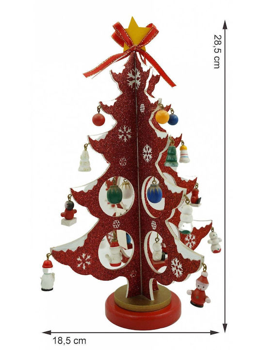 Weihnachtsdekoration Baum Klassisch 33cm Rot