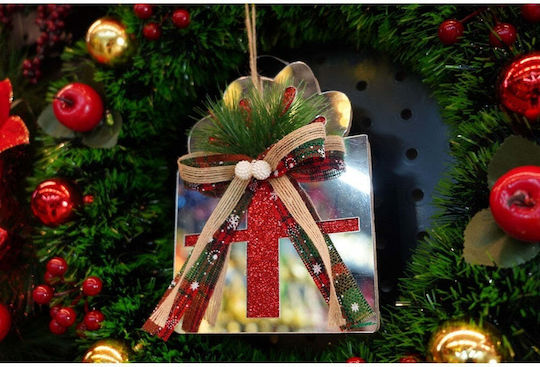 Hängendes Ornament Geschenk Weiß 15x14cm