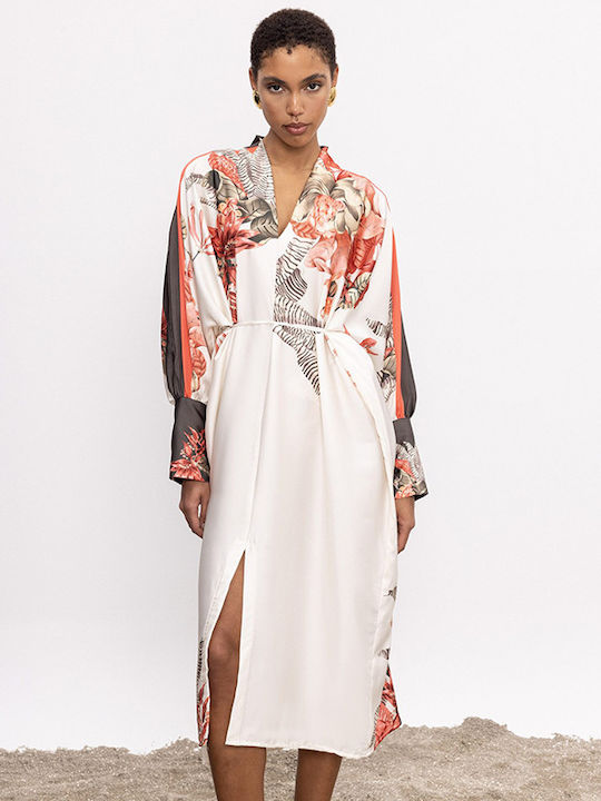 Be A Bee Couture Women's Maxi Kimono Beachwear Multicolour