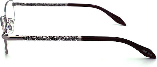 Roberto Cavalli Metal Eyeglass Frame Burgundy RC691 072