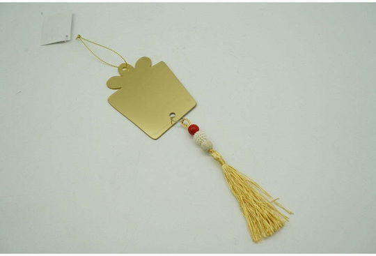 Κρεμαστό Στολίδι Δωράκι Χρυσό 25x8cm