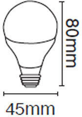 VK Lighting LED Bulb 6W 82mm for Socket E14 Natural White 540lm
