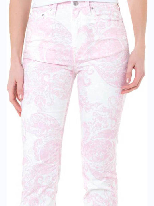 Girly Γυναικείο Jean Παντελόνι Ροζ