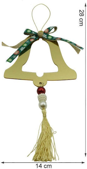 Ornament suspendat cu pantaloni evazati Aurie 28x14buc