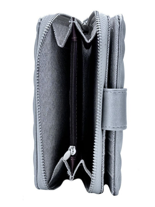 Large Women's Wallet Classic Silver