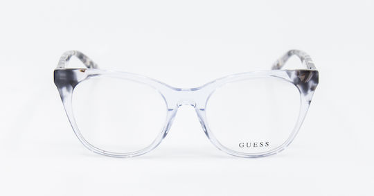 Guess Transparent Weiblich Kunststoff Brillenrahmen Katzenauge GU2675 027