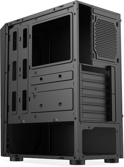 Pro Gaming Samurai Middle Tower Cutie de calculator cu iluminare RGB Negru